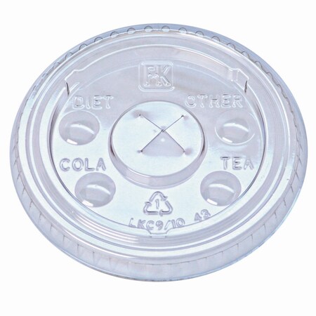 Fabri-Kal Kal-Clear/Nexclear Drink Cup Lids, Fits 9-10 oz Cold Cups, Clear, 2500PK 9508053